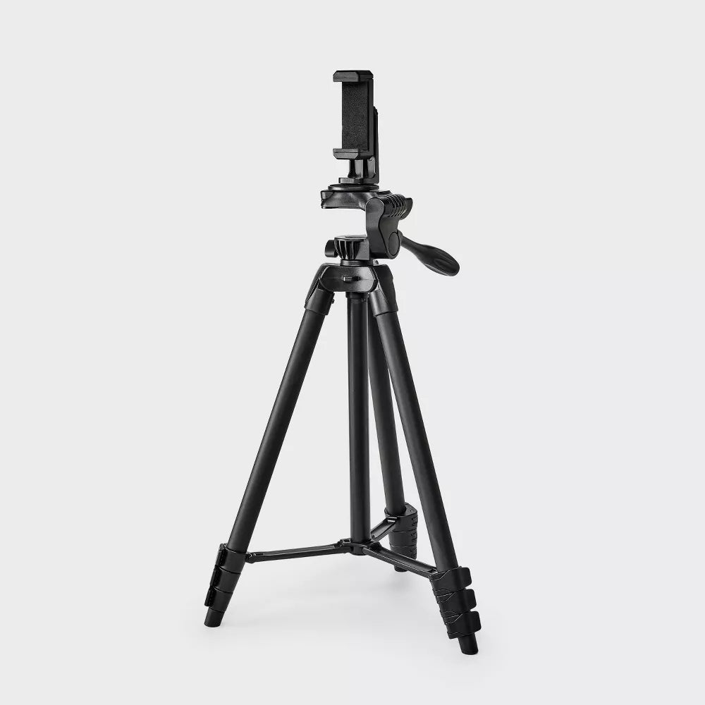 Adjustable Height Phone Tripod with 3‑Way Panhead