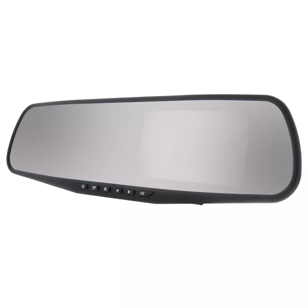 Rearview Mirror Dash Cam with Dual‑View Backup Camera